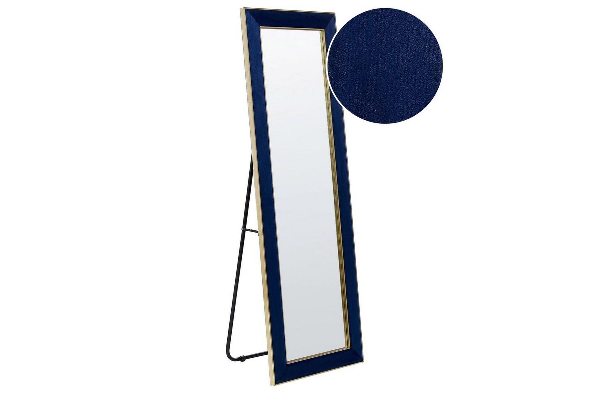 Golvspegel Beliani Lautrec Blå/guld blue\|\|GOLD -