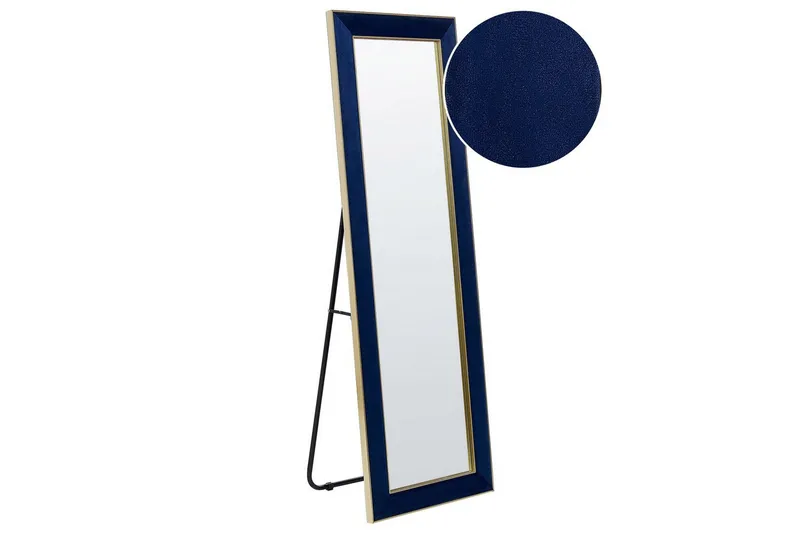 Golvspegel Beliani Lautrec Blå/guld blue||GOLD, undefined