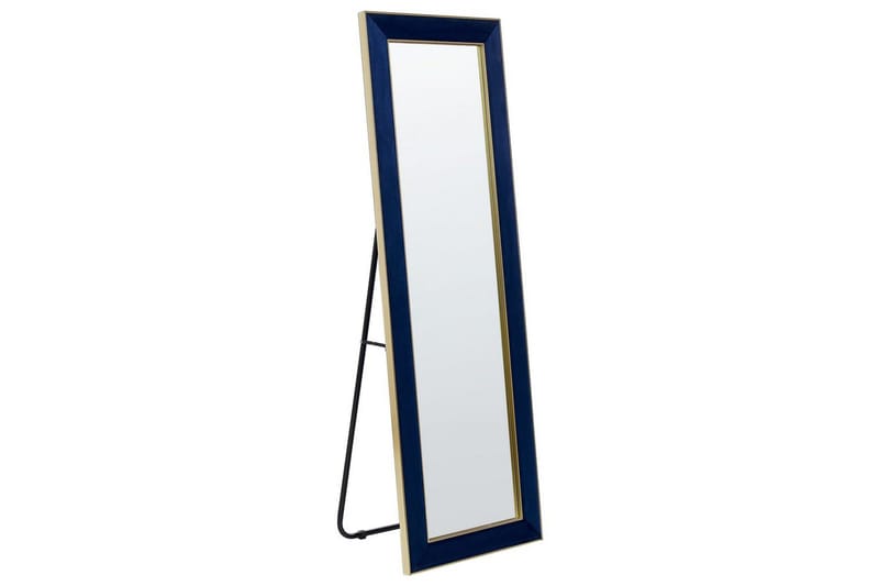 Golvspegel Beliani Lautrec Blå/guld blue||GOLD - Innredning - Speil - Helkroppsspeil