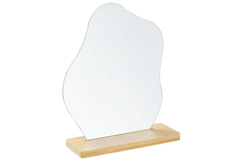 Golvspegel Beliani Lozere Light colored wood - Innredning - Speil - Gulvspeil