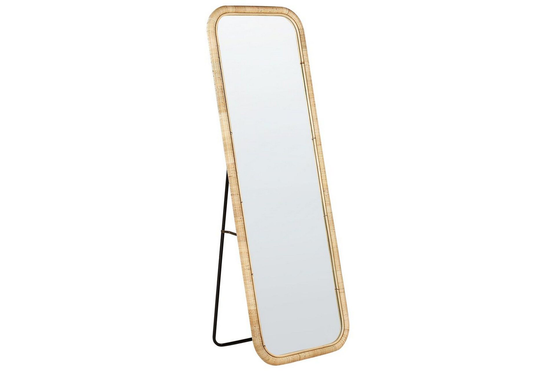 Golvspegel Beliani Malange Nature\|\|Black -
