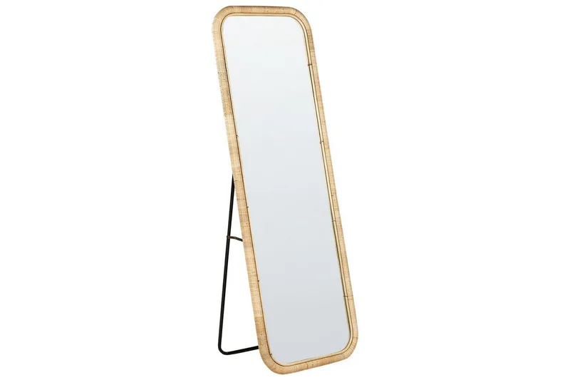 Golvspegel Beliani Malange Nature||Black, undefined