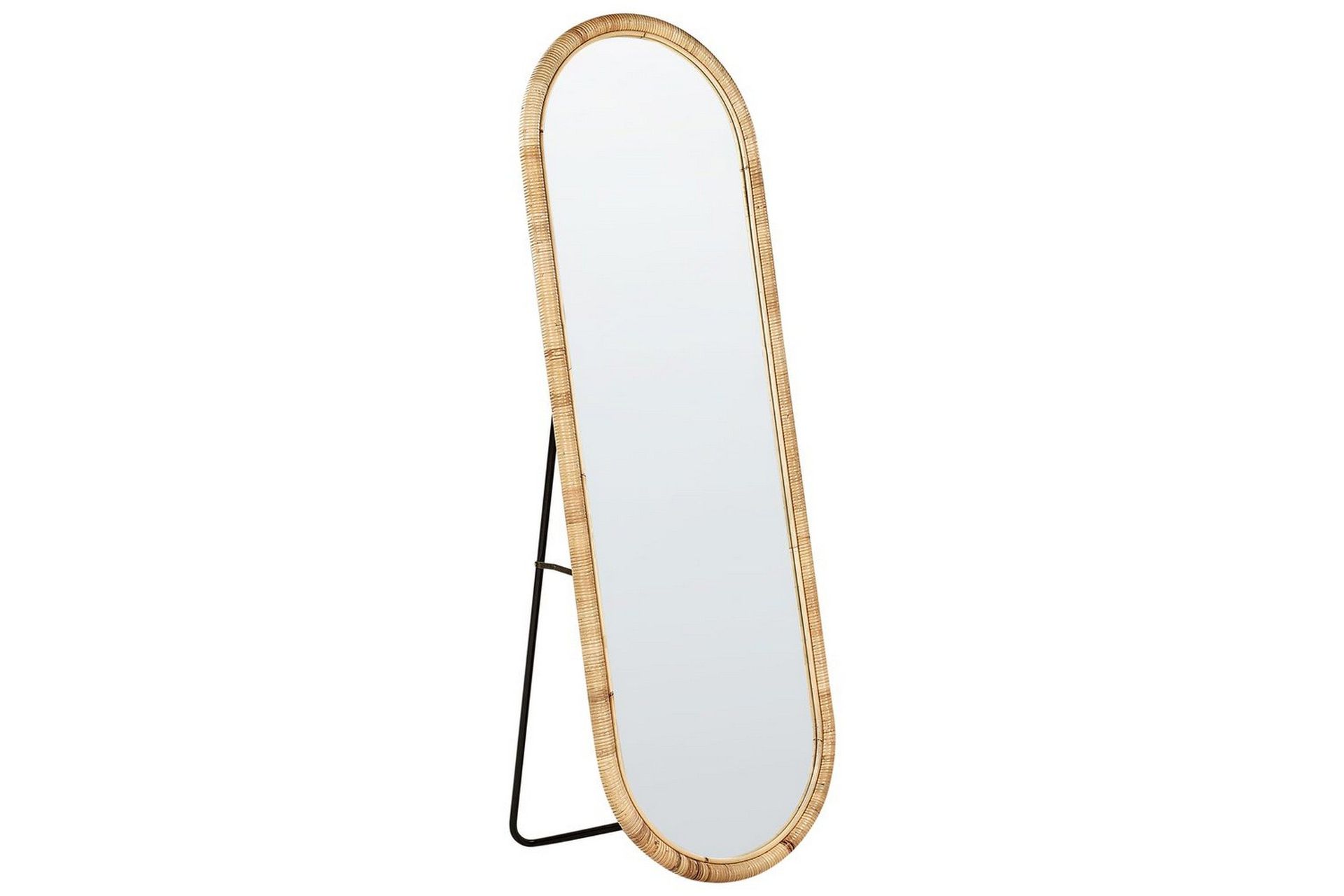 Golvspegel Beliani Montot Nature\|\|Black -