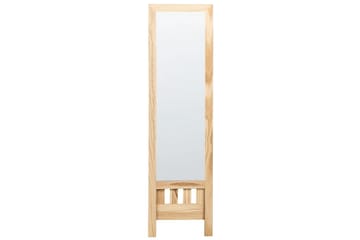 Golvspegel med hylla Beliani Luisant Light brown - Innredning - Speil - Helkroppsspeil