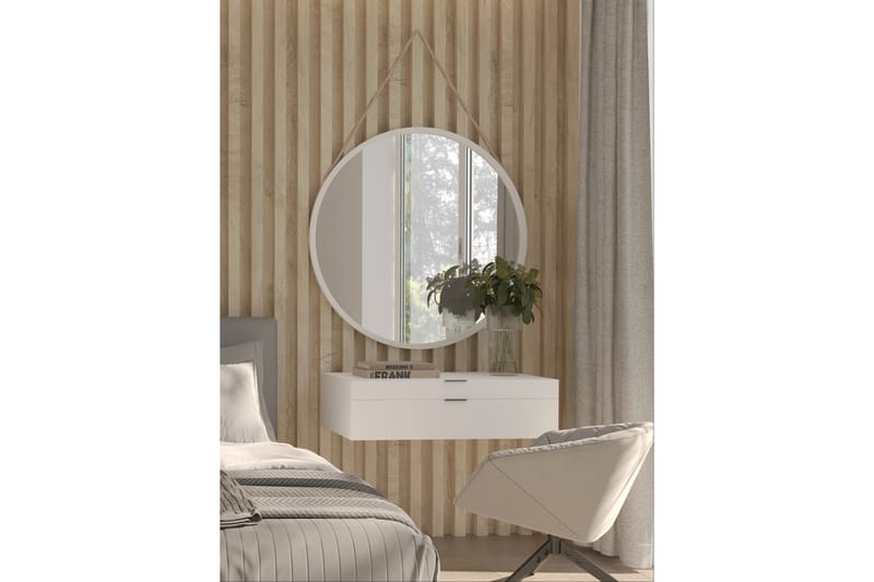 Grace Vegghengt Speil 80 cm - Hvit - Innredning - Speil - Veggspeil