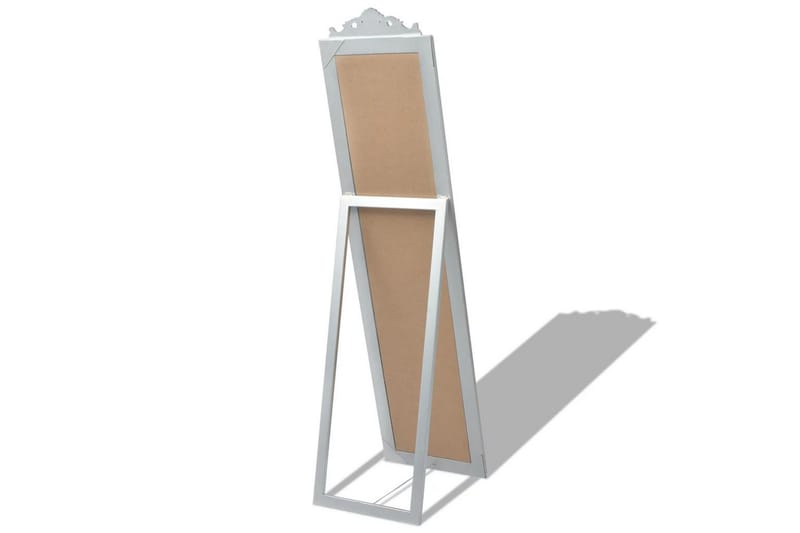 Frittstående speil barokkstil 160x40 cm sølv - Innredning - Speil - Gulvspeil