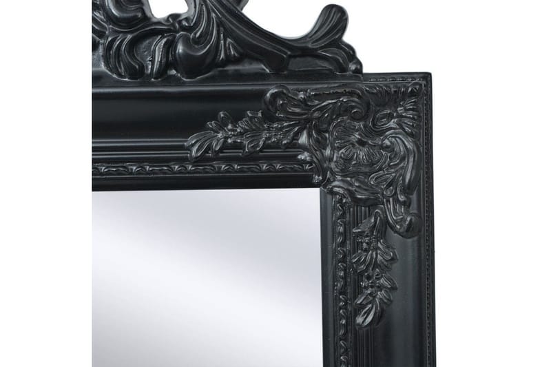 Frittstående speil barokkstil 160x40 cm svart - Innredning - Speil - Gulvspeil