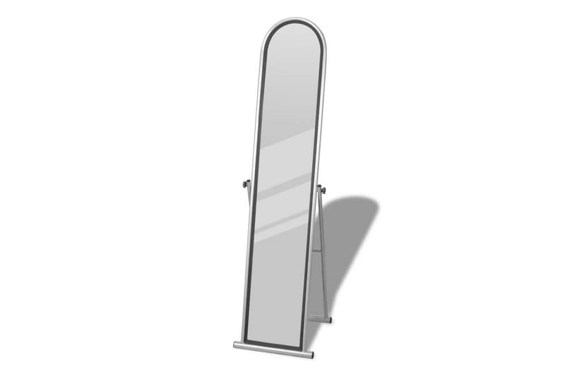 Frittstående Speil Full Lengde Rektangulrt - Grå - Gulvspeil - Helkroppsspeil