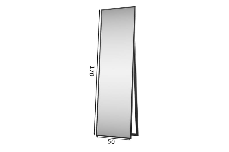 Kawita Gulvspeil Glass - Svart - Innredning - Speil - Gulvspeil