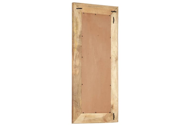 Håndskåret speil 110x50x11 cm heltre mango - Brun - Innredning - Speil - Veggspeil