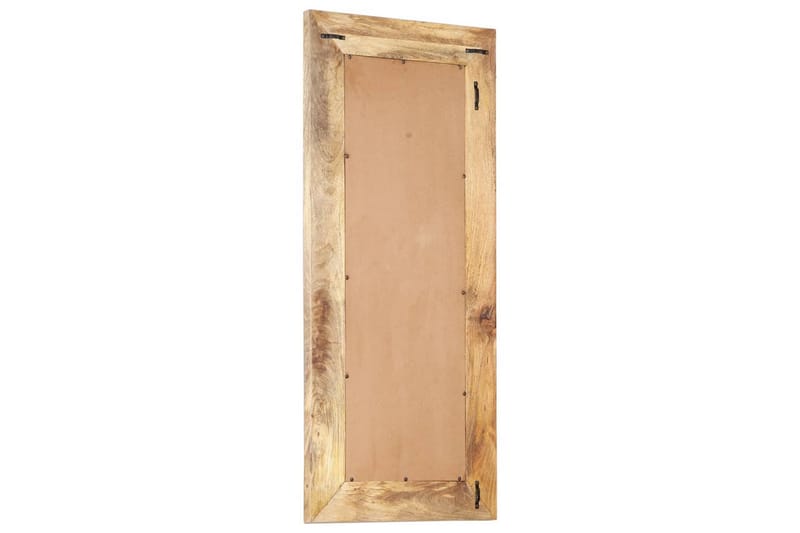 Håndskåret speil 110x50x11 cm heltre mango - Brun - Innredning - Speil - Veggspeil