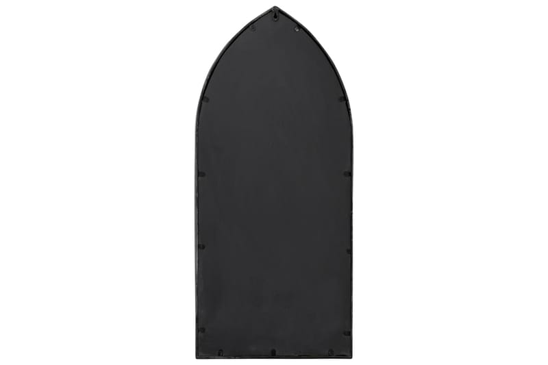 Hagespeil svart 100x45 cm for utendørs bruk jern - Svart - Innredning - Speil - Veggspeil