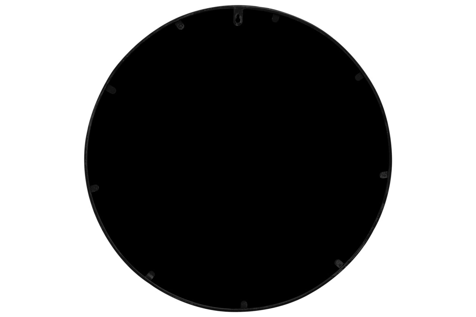 Hagespeil svart 40x2,5 cm for utendørs bruk jern - Svart - Innredning - Speil - Veggspeil
