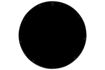 Hagespeil svart 40x2,5 cm for utendørs bruk jern - Svart - Innredning - Speil - Veggspeil