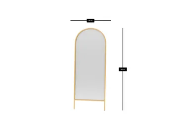 Halor Gulvspeil 70x180 cm - Gull - Innredning - Speil - Helkroppsspeil
