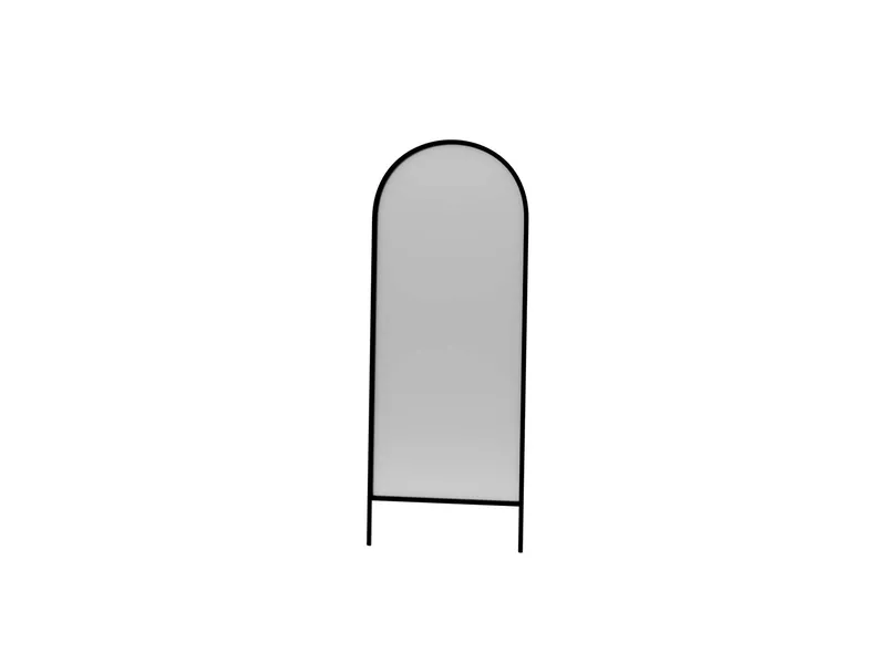 Halor Gulvspeil 70x180 cm, Svart