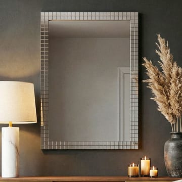 Junilo veggspeil 60 cm - Sølvfarget og svart - Innredning - Speil - Veggspeil