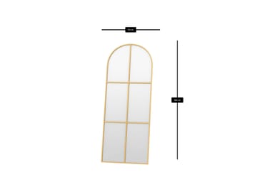 Kavor Gulvspeil 70x180 cm - Gull - Innredning - Speil - Helkroppsspeil