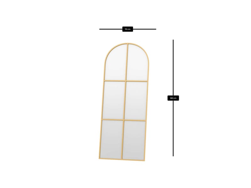 Kavor Gulvspeil 70x180 cm - Gull - Innredning - Speil - Helkroppsspeil
