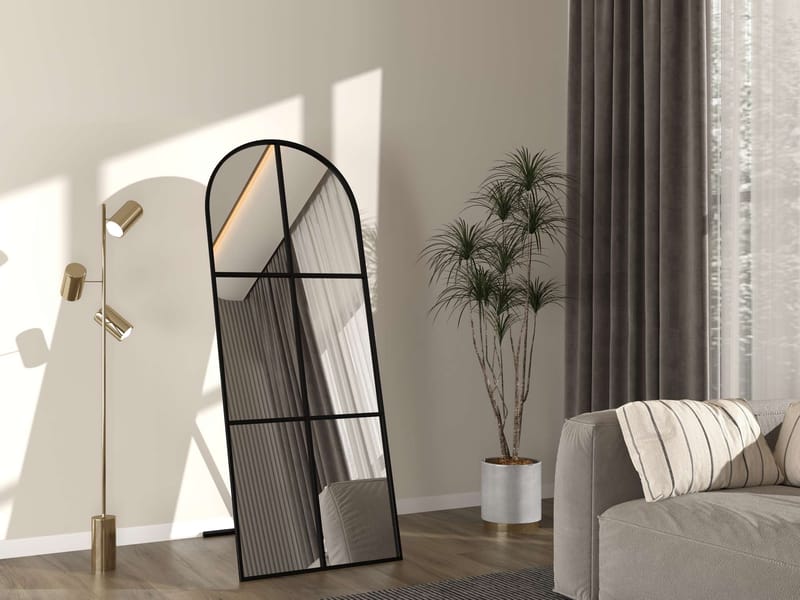 Kavor Gulvspeil 70x180 cm - Svart - Innredning - Speil - Helkroppsspeil