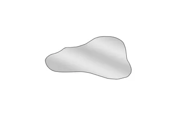 Kelon Vegghengt Speil 60 cm - Sort - Innredning - Speil - Veggspeil