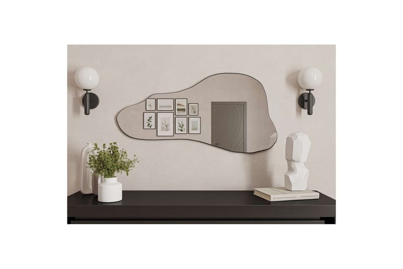 Kelon Vegghengt Speil 60 cm - Sort - Innredning - Speil - Veggspeil