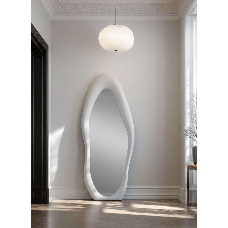 Kuro Gulvspeil 70 x 165 cm - Kremhvit - Innredning - Speil - Helkroppsspeil