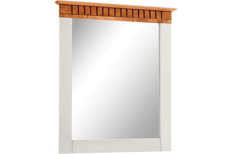 Lisa Vegghengt Speil Rektangulær 60x70 cm, Hvit