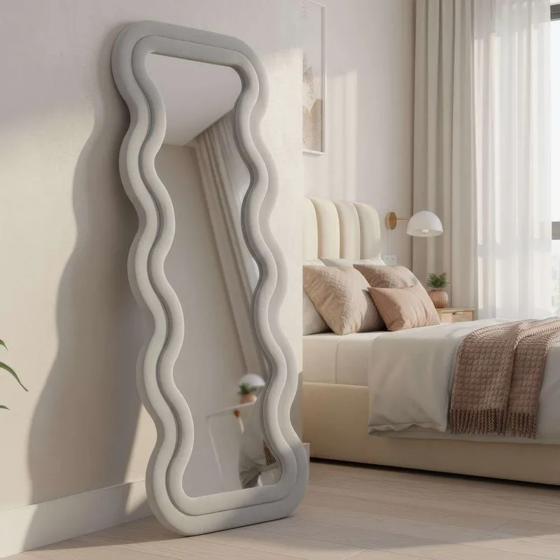 Muli Gulvspeil 65 x 170 cm - Kremhvit - Innredning - Speil - Helkroppsspeil