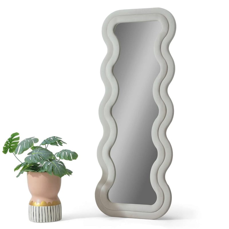 Muli Gulvspeil 65 x 170 cm - Kremhvit - Innredning - Speil - Helkroppsspeil