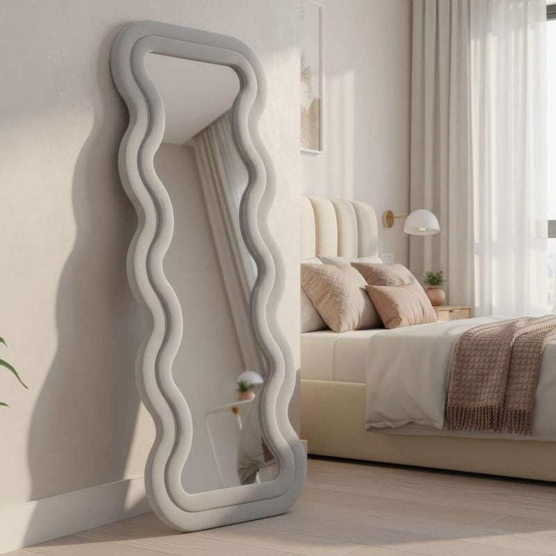 Muli Gulvspeil 65 x 170 cm - Kremhvit - Innredning - Speil - Helkroppsspeil