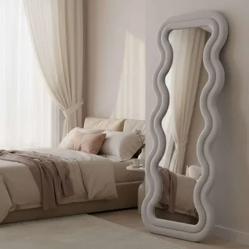 Muli Gulvspeil 65 x 170 cm - Kremhvit - Innredning - Speil - Helkroppsspeil