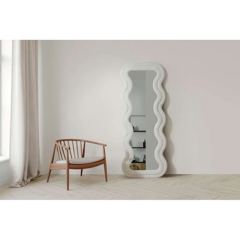 Muli Gulvspeil 65 x 170 cm - Kremhvit - Innredning - Speil - Helkroppsspeil