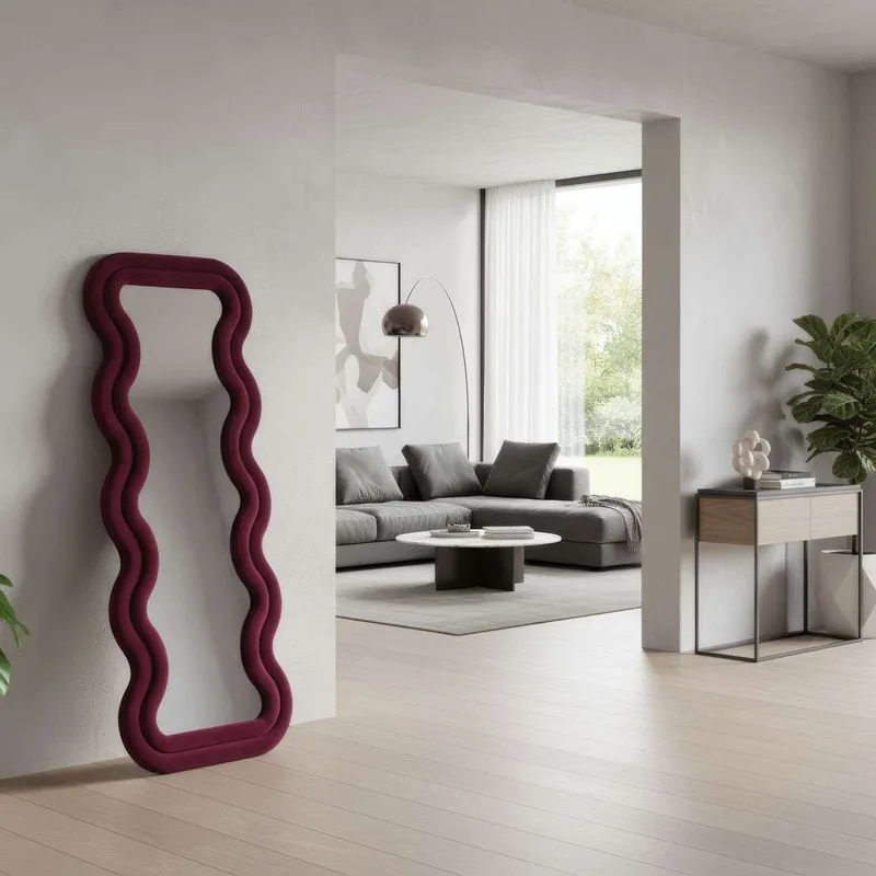 Muli Gulvspeil 65 x 170 cm - Vinrød - Innredning - Speil - Helkroppsspeil