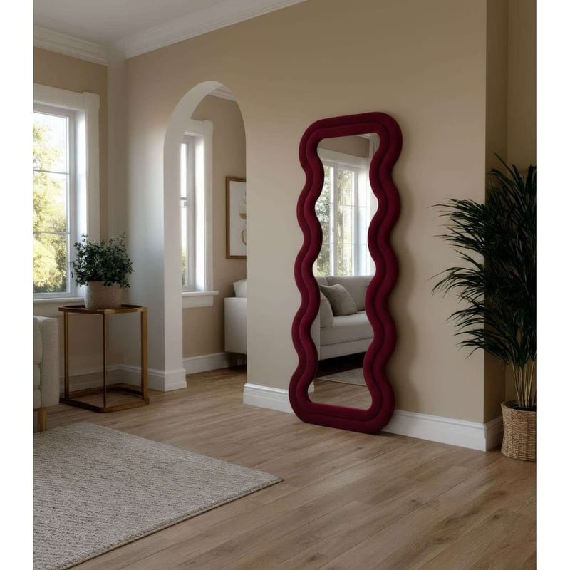 Muli Gulvspeil 65 x 170 cm - Vinrød - Innredning - Speil - Helkroppsspeil