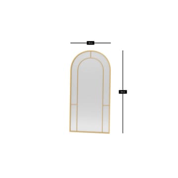 Navricon Gulvspeil 90 x 180 cm - Gull - Innredning - Speil - Helkroppsspeil