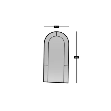 Navricon Gulvspeil 90 x 180 cm - Svart - Innredning - Speil - Helkroppsspeil