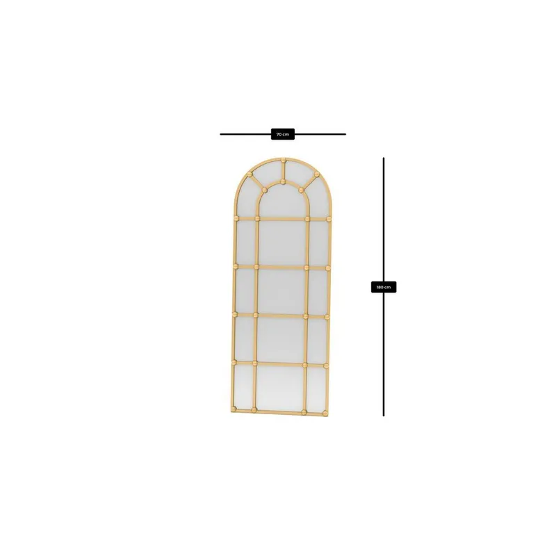 Omari Gulvspeil 70 x 180 cm - Gull - Innredning - Speil - Helkroppsspeil
