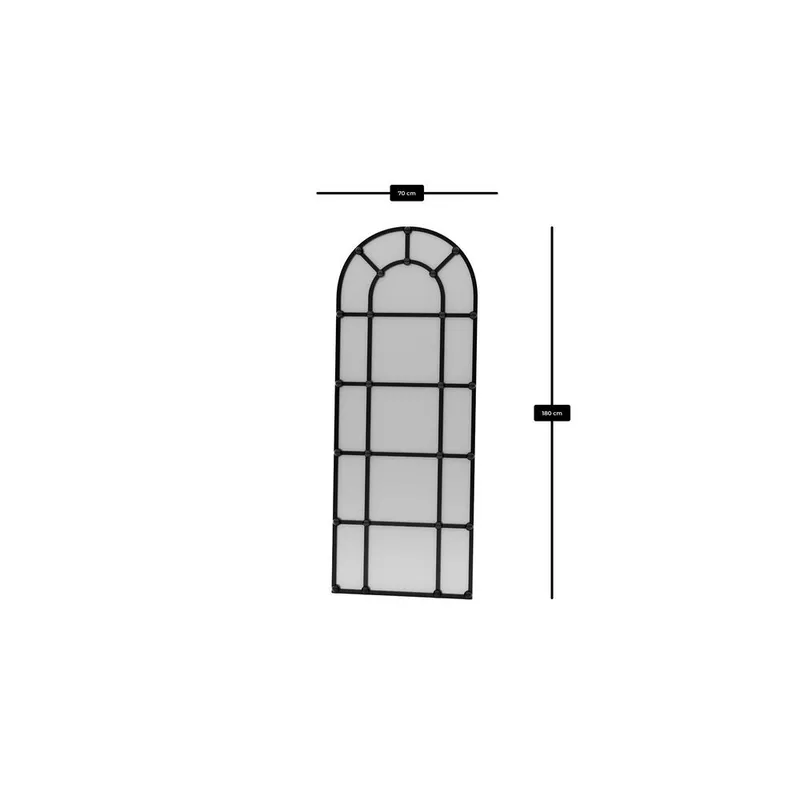 Omari Gulvspeil 70 x 180 cm - Svart - Innredning - Speil - Helkroppsspeil