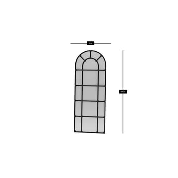 Omari Gulvspeil 70 x 180 cm - Svart - Innredning - Speil - Helkroppsspeil