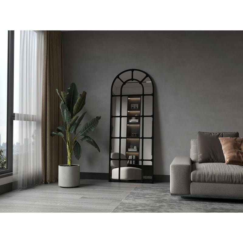 Omari Gulvspeil 70 x 180 cm - Svart - Innredning - Speil - Helkroppsspeil