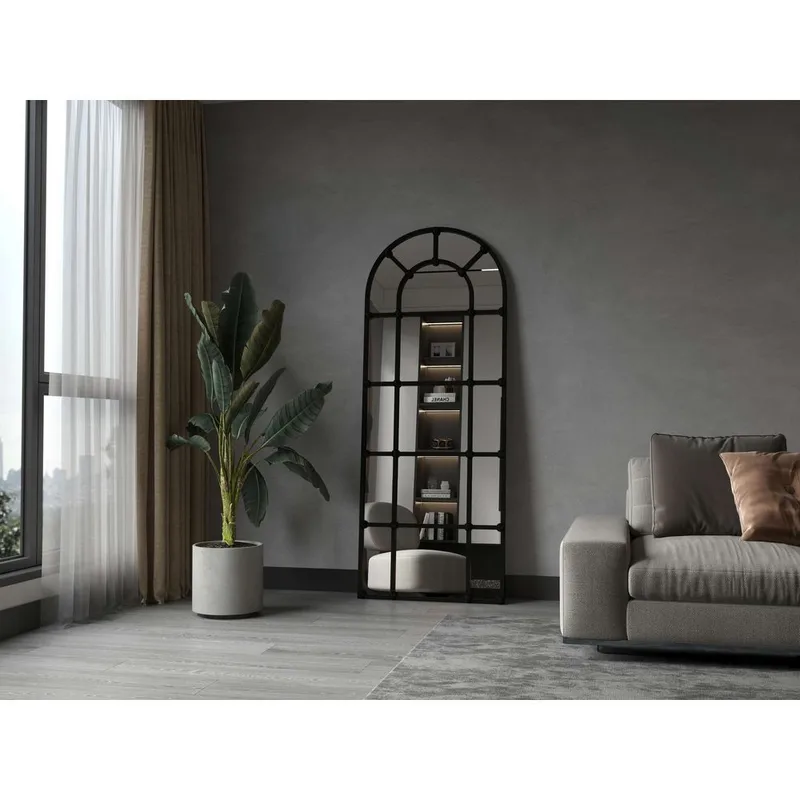 Omari Gulvspeil 70 x 180 cm - Svart - Innredning - Speil - Helkroppsspeil