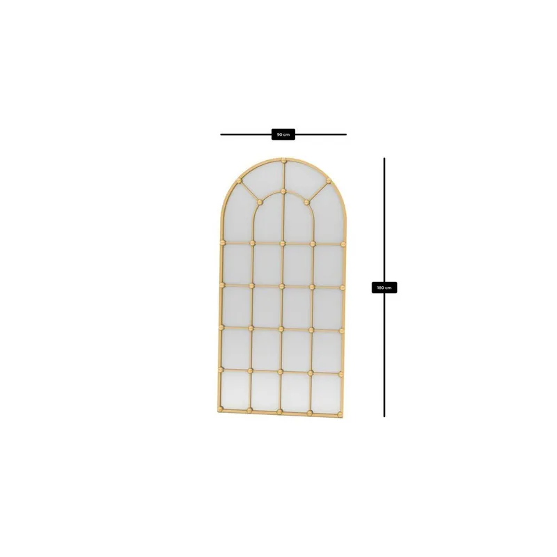 Omari Gulvspeil 90 x 180 cm - Gull - Innredning - Speil - Helkroppsspeil