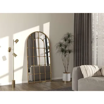 Omari Gulvspeil 90 x 180 cm - Gull - Innredning - Speil - Helkroppsspeil
