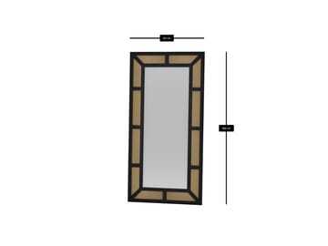 Omber Gulvspeil 90x180 cm - Svart - Innredning - Speil - Helkroppsspeil