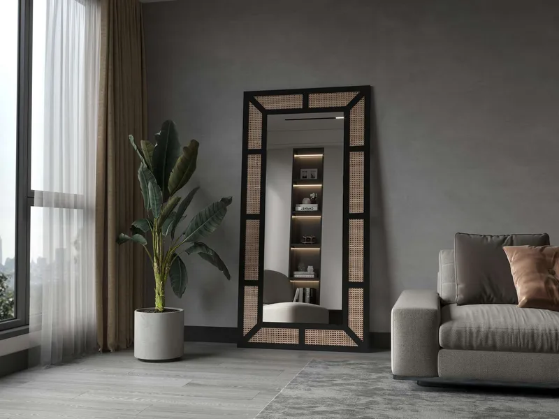 Omber Gulvspeil 90x180 cm - Svart - Innredning - Speil - Helkroppsspeil