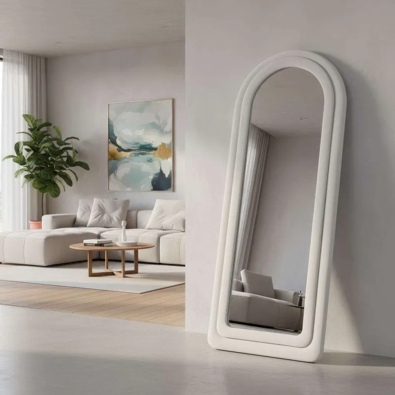 Ottawa Gulvspeil 65 x 170 cm - Kremhvit - Innredning - Speil - Helkroppsspeil