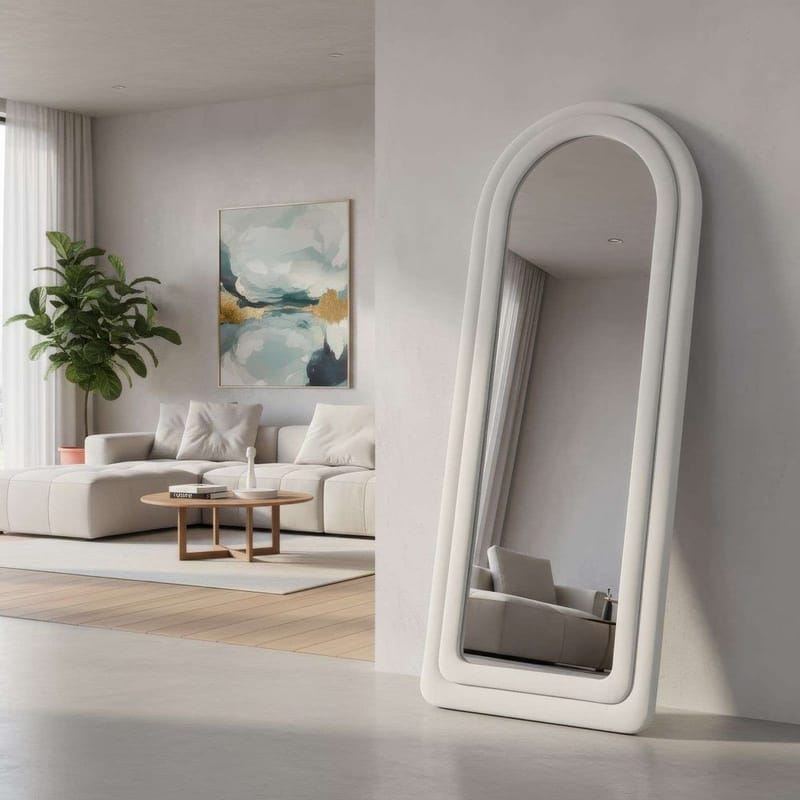 Ottawa Gulvspeil 65 x 170 cm - Kremhvit - Innredning - Speil - Helkroppsspeil