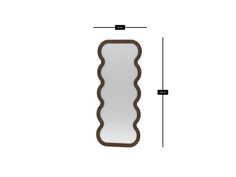 Ratira Gulvspeil 70x170 cm - Brun - Innredning - Speil - Helkroppsspeil