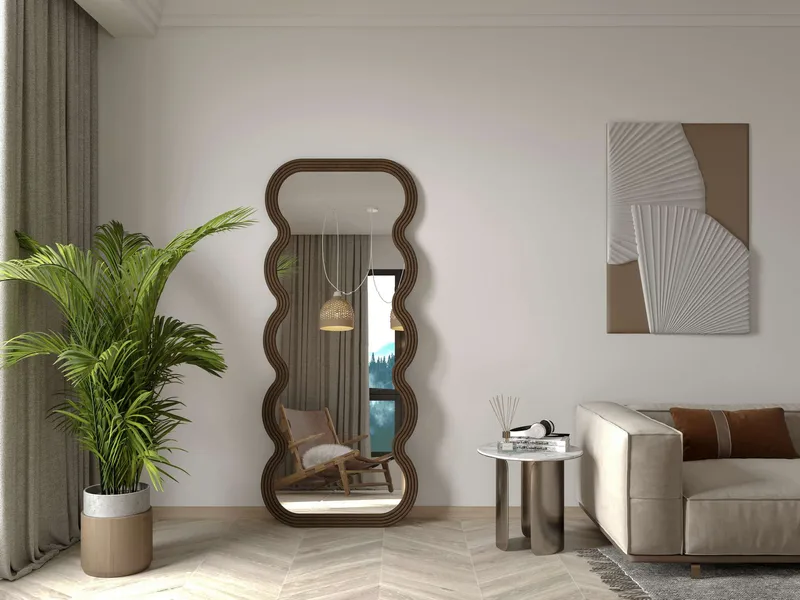 Ratira Gulvspeil 70x170 cm - Brun - Innredning - Speil - Helkroppsspeil